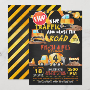 Invitation d'anniversaire de la construction - Blk