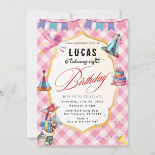 Invitation d'anniversaire de la fête cool