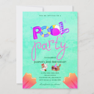 Invitation d'anniversaire de la fête de la poule d
