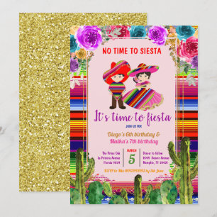 Invitation d'anniversaire de la fête des frères Fi