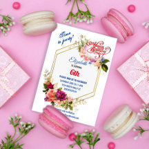 INVITATION D'ANNIVERSAIRE DE LA FILLE DE 6 ANS
