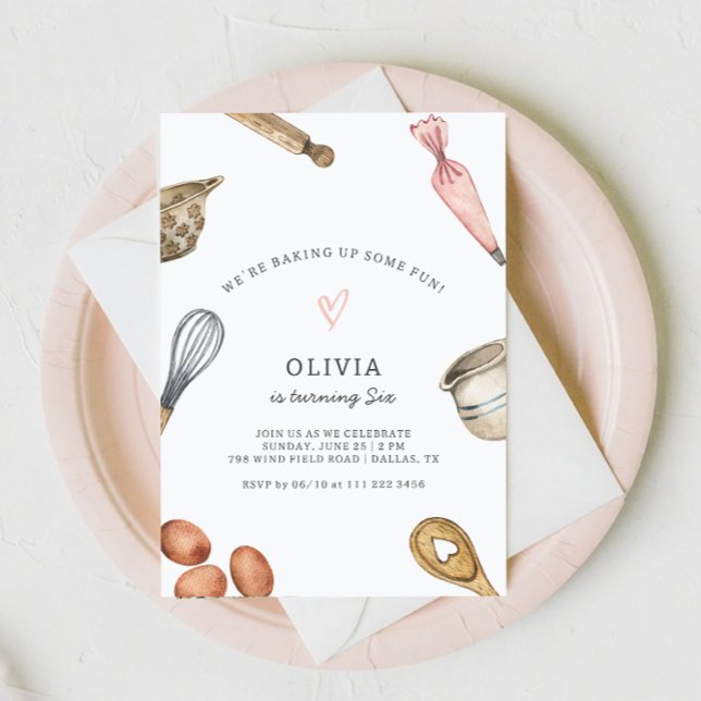 Invitation d'anniversaire de la fille de la fête d (Créateur téléchargé)