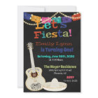 Invitation d'anniversaire de la guitare Fiesta