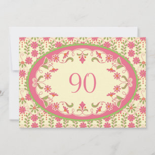 Invitation d'anniversaire de la marguerite victori