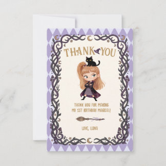 Invitation d'anniversaire de la Petite Sorcière Un