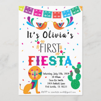 Invitation d'anniversaire de la première fête