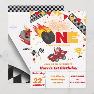 Invitation d'anniversaire de la première voiture d