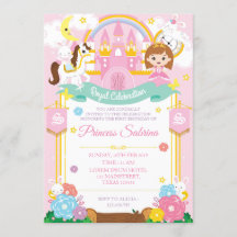 Invitation d'anniversaire de la princesse