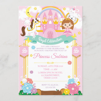 Invitation d'anniversaire de la princesse