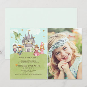 Invitation d'anniversaire de la princesse et des c