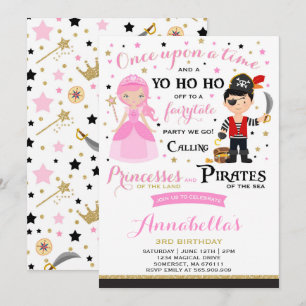 Invitation D'Anniversaire De La Princesse Et Du Pi