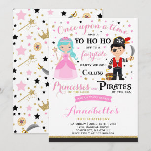 Invitation D'Anniversaire De La Princesse Et Du Pi