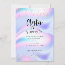 Invitation d'anniversaire de la Princesse Étincell