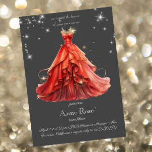 Invitation d'anniversaire de la princesse royale