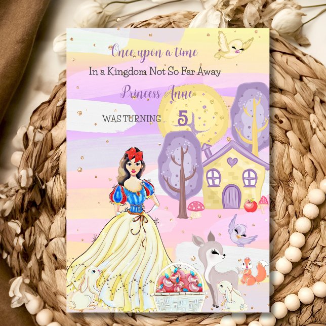 Invitation d'anniversaire de la princesse Snowy (Créateur téléchargé)