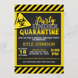 Invitation d'anniversaire de la quarantaine