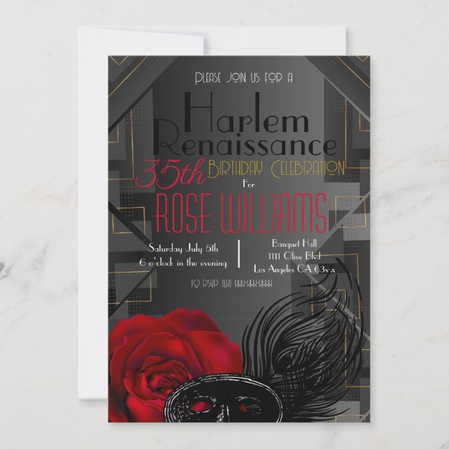 Invitation d'anniversaire de la Renaissance de Har (Devant)