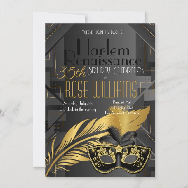 Invitation d'anniversaire de la Renaissance de Har (Devant)