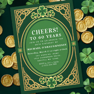 Invitation d'anniversaire de la Saint-Patrick celt