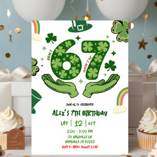 Invitation d'anniversaire de la St-Patrick 67