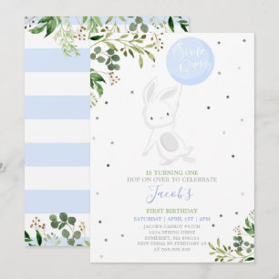 Invitation d'anniversaire de lapin Certains lapin 