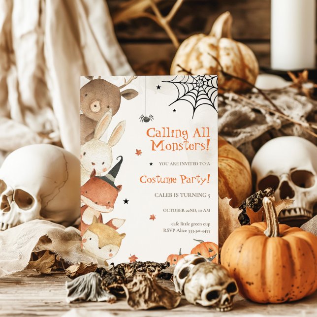 Invitation d'anniversaire de l'Halloween tactile (Créateur téléchargé)