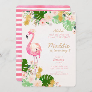 Invitation d'anniversaire de Luau