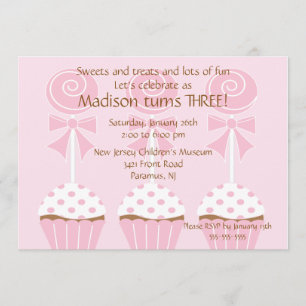 Invitation d'anniversaire de lucettes et de petits
