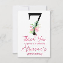 Invitation d'anniversaire de Magnolia, 7e annivers