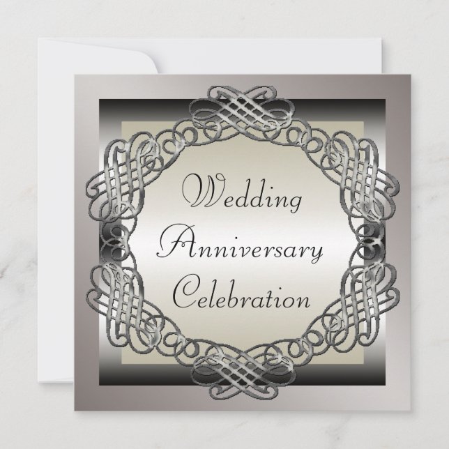 Invitation d'anniversaire de mariage (Devant)