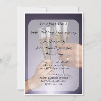 Invitation d'anniversaire de mariage