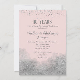Invitation d'anniversaire de mariage Confetti Arge