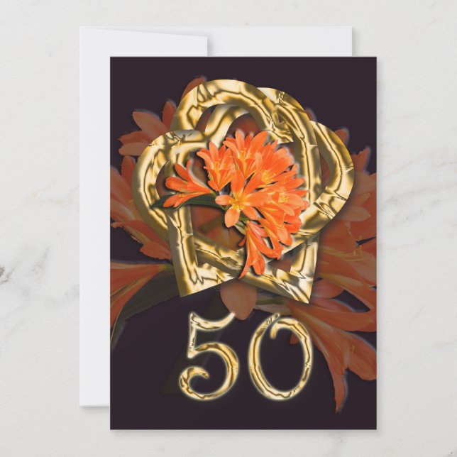 Invitation d'anniversaire de mariage de diamant (Devant)