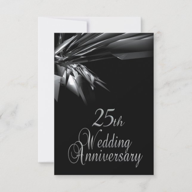 Invitation d'anniversaire de mariage élégante pour (Devant)