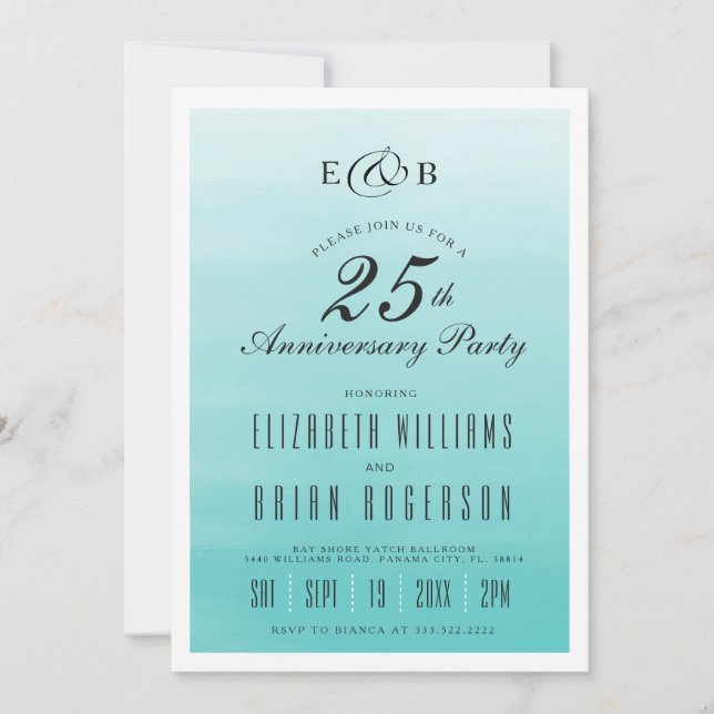 Invitation d'anniversaire de mariage sur lac gelé  (Devant)
