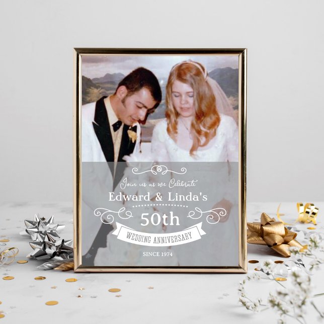 Invitation d'anniversaire de mariage - TOUTE ANNÉE (Créateur téléchargé)