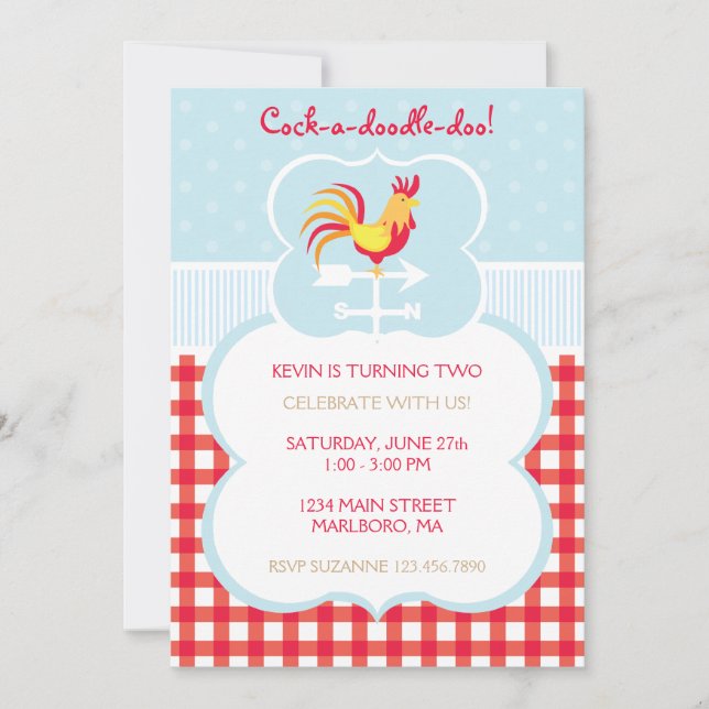Invitation d'anniversaire de palette de temps de (Devant)