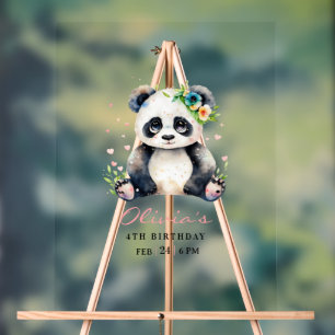 Invitation d'anniversaire de Panda, Invitation d'a