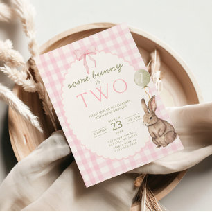 Invitation d'anniversaire de Pâques pour deux ans