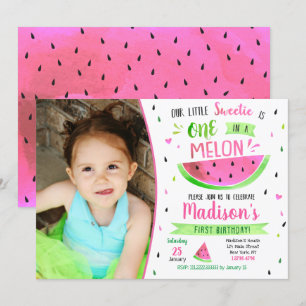Invitation d'anniversaire de pastèque