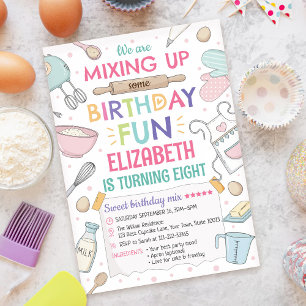 Invitation d'anniversaire de pâtisserie