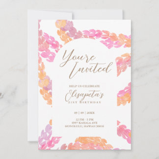 Invitation d'anniversaire de Pikake