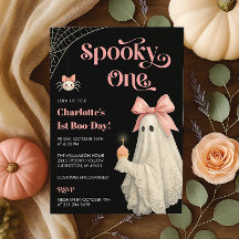 Invitation d'anniversaire de premier Halloween Spo