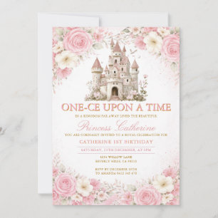 Invitation d'anniversaire de princesse au château 