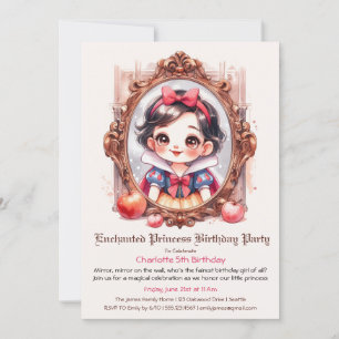 Invitation d'anniversaire de princesse enchantée S