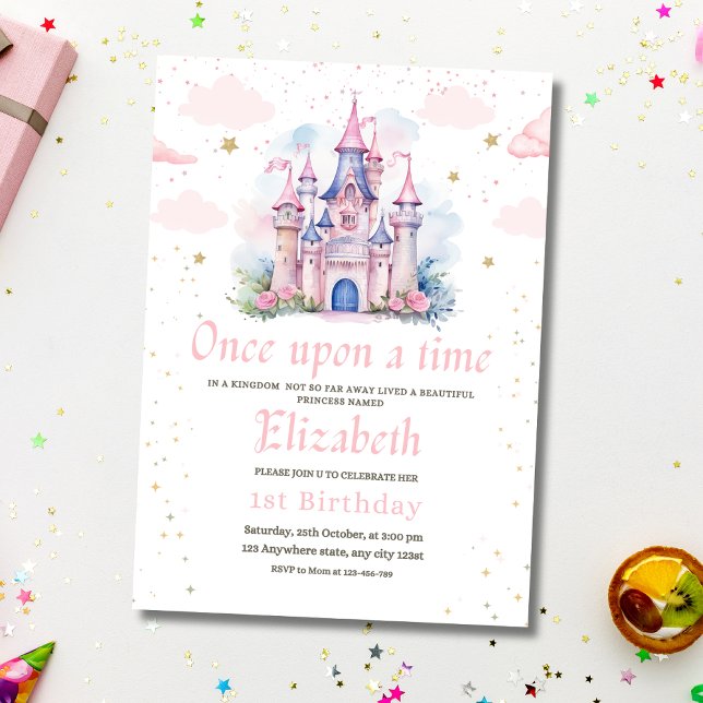 Invitation d'anniversaire de princesse, Petite Pri (Créateur téléchargé)