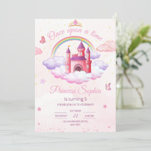 Invitation d'anniversaire de princesse Petites fil
