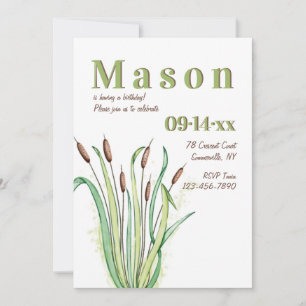 Invitation d'anniversaire de Reeds