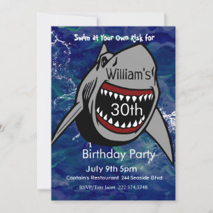 Invitation d'anniversaire de requins, Attaque de r