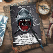 Invitation d'anniversaire de requins, Attaque de r